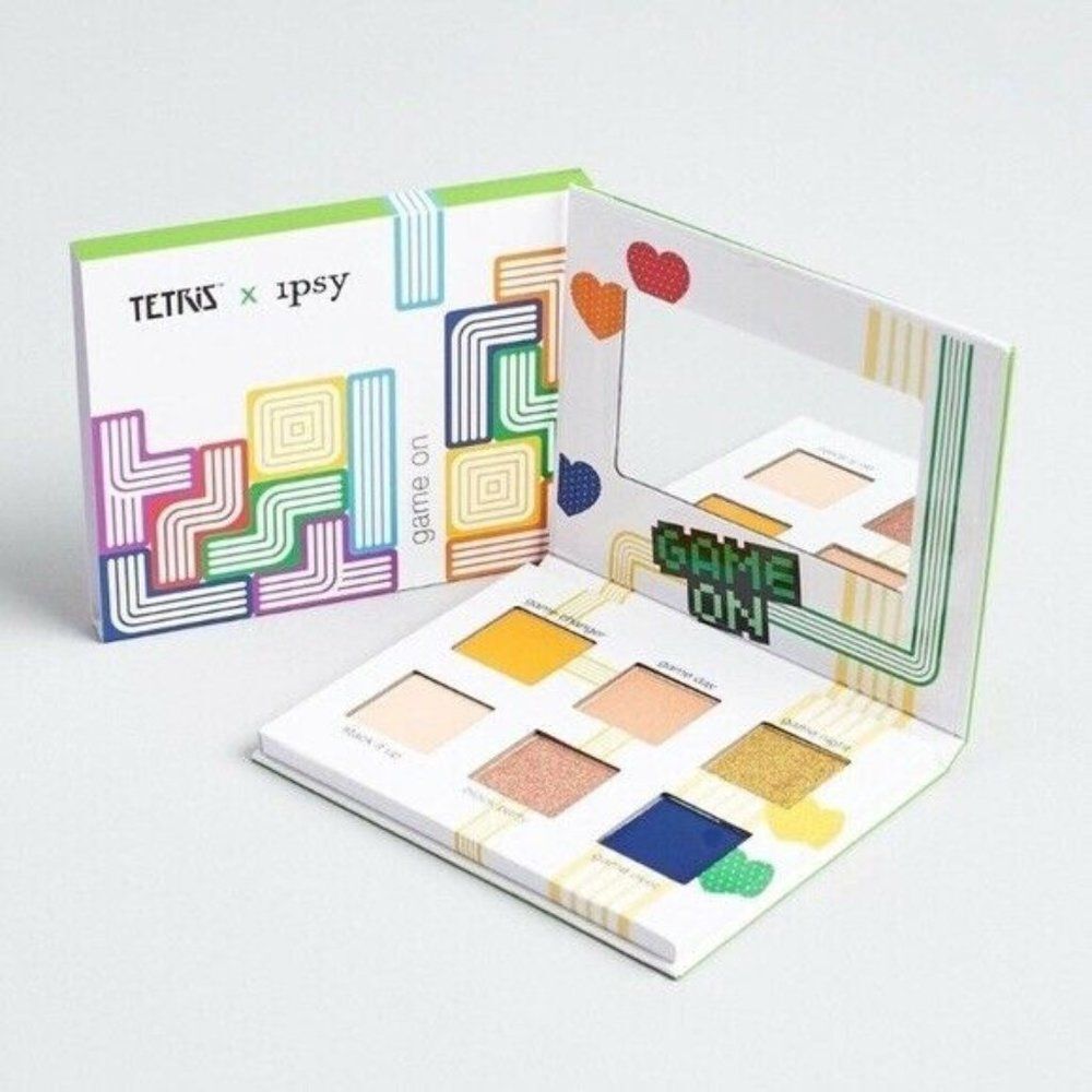 Tetris X Ipsy Game On 6 Eyeshadow Palette Mirror New in Box